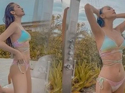 Nhan sắc nóng bỏng của nữ nghệ sĩ sinh con trai cho đại gia dệt may
