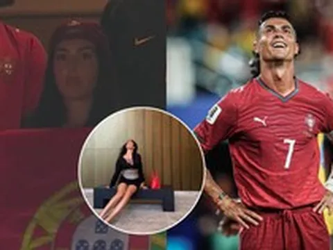 Nàng WAG Georgina diện đầm xẻ sâu nóng bỏng sang Mỹ cổ vũ Ronaldo nhưng siêu sao lại bị "tắt tiếng", bị chấm 6,3 điểm