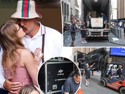 Cảnh tượng khó tin bên ngoài lễ đường đám cưới Taylor Swift