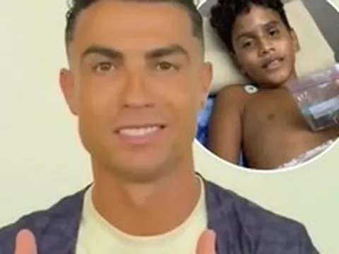 Món quà từ Ronaldo thắp sáng nụ cười cậu bé mất chân trong thảm họa động đất ở Venezuela