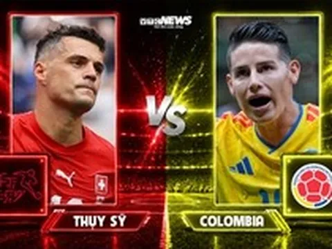 Nhận định, dự đoán tỷ số Thụy Sĩ vs Colombia: Xhaka đối đầu James Rodriguez