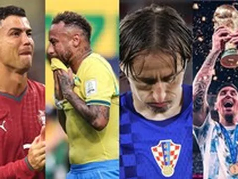 Ronaldo, Modric, Neymar... một thế hệ vĩ đại lần lượt rơi nước mắt rời World Cup, chỉ còn Messi là "bức tường" quá khó để vượt qua