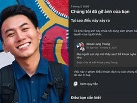 Khoai Lang Thang bị đánh bản quyền hình ảnh của chính mình