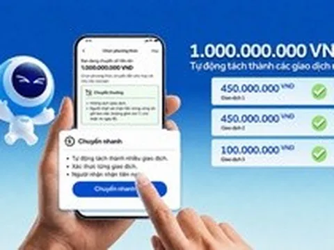 ACB nâng cấp tính năng gợi ý tách lệnh cho giao dịch từ 500 triệu đồng trở lên trên ACB ONE